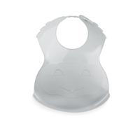 Bavoir semi-rigide avec récupérateur choisissez le coloris de votre choix ci-dessous : - vert céladon gris charme TU