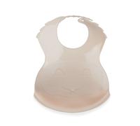 Bavoir semi-rigide avec récupérateur choisissez le coloris de votre choix ci-dessous : - vert céladon marron glacé TU