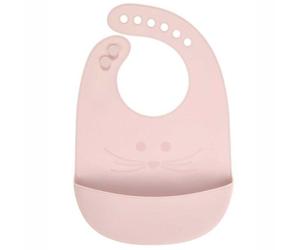 Bavoir Silicone avec poche Little chums Souris Rose Lässig® - Repas b