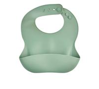 Bavoir silicone avec récupérateur vert cactus TU