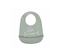 Bavoir Silicone Bébé "Forêt Magique" 30cm Céladon G