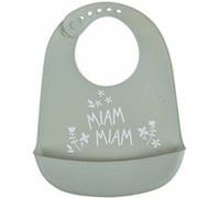 Bavoir Silicone Bébé "Forêt Magique" 30cm Céladon G