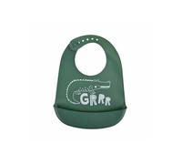 Bavoir Silicone Bébé "Sweet Savane" 30cm Vert