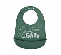 Bavoir Silicone Bébé "Sweet Savane" 30cm Vert