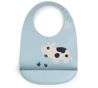 Bavoir silicone dotti bleu