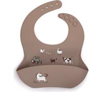 Filibabba Bavoir en silicone avec imprimé - Magic Farm - (FI-02746)