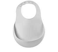 Bavoir Silicone Récupérateur Réglable Brume Claire TU