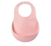 Bavoir Silicone Récupérateur Réglable Rose Ancienne TU