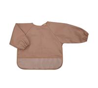 Bavoir plastifié manches longues Terracotta