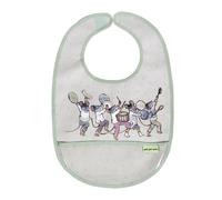 Bavoir toile cirée bébé fille Petit Jour Ernest et Célestine Rose 25,5x38x0,5 cm