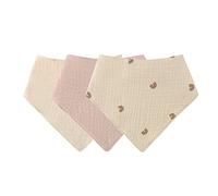 Bavoir Triangle Bébé, 3Pcs Coton Bandana Doux Et Absorbant, Avec 2 Boutons Réglables, Respirable Serviette de Salive, Cadeaux pour Nouveau Né, Garçons Filles