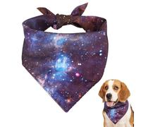 Bavoir Triangle pour Chien,Bavoirs Triangle Écharpe pour Chien | Foulard Bandana pour chien violet bleu espace | Bandanas triangulaires pour écharpe pour animaux de compagnie, bavoirs pour chien viole