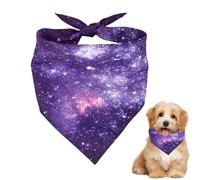 Bavoir Triangle pour Chien,Bavoirs Triangle Écharpe pour Chien,Foulard Bandana pour Chien Violet Bleu Espace - Bandanas triangulaires pour écharpe pour Animaux de Compagnie, Bavoirs pour Chien Violet