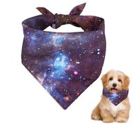 Bavoir triangulaire pour chien | Écharpe triangulaire à imprimé étoilé pour chiot | Bandana lavable pour chiot garçon, foulard triangulaire étoilé réglable pour chien, petit chien