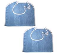 Bavoirs 2 Pièces, Bavoirs Adultes Pour Hommes Et Femmes, Bavoirs Anti-Taches Pour Adultes, Bavoirs Réutilisables, Essuie-Bouche