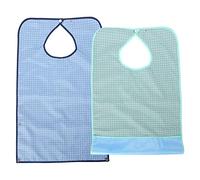 Bavoirs Adultes Imperméables pour Hommes et Femmes Âgées - Bavoir Double Épaisseur pour Repas, Optimale pendant les Repas, Idéal pour Personnes âgées ou en Situation de Dépendance