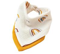 Bavoirs bave de dentition 4 couches coton bébé Bandana pour filles garçons multi-usage écharpe 30x3 0cm / pouces bébé Bandana