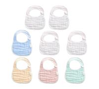 Bavoirs Bébé 8 Pièces, Bavoirs Absorbants, Serviettes À Salive Pour Bébé, Bavoirs En Coton, Bavoirs Bébé Doux Et Confortables