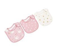 Bavoirs bébé Bave Bavoirs en Coton Dessin animé avec Fermeture à Pression Doux pour la Peau de bébé pour Toutes les étapes D'utilisation (Tapez C)