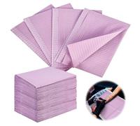 Bavoirs Dentaires, 50 Pcs Bavoirs Dentaires Jetables Bavoirs Imperméables, Tatouage Couvre Table, pour Tatouage Couvercle de Plateau de Tatouage (Violette)