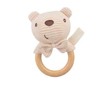 Bavoirs doux pour bébé - Bruits de main relaxants, jouet sensoriel en tissu | Jouets mignons passionnés avec motif d'animaux, éléphant moelleux Bär Hase pour la promotion des moteurs précoces