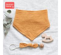 Bavoirs En Bois Pour Bébé, Clip De Sucette, Chaîne, Pendentif, Nouveau-Né, Anneau De Dentition, Bouton De Pression, Serviette Douce, Bavoir D'alimentation, Jouet, 1 Pièce