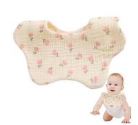 Bavoirs en gaze de coton, bavoirs doux pour la peau pour tout-petits | Couleurs vives, bonne absorption de l'eau, fournitures d'allaitement pour garçons et filles Dudok