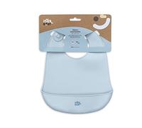 Bavoirs en silicone bleu pour bébé
