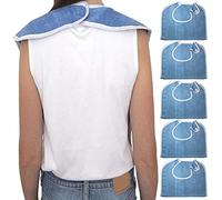 Bavoirs Imperméable Pour Adulte - Lot De 5 Bavoirs Pour Adultes, Bavoir Adulte, Bavoirs Imperméables Pour Adultes Avec Boutons-pression Et Bavettes Garde-boue, Protection Alimentaire