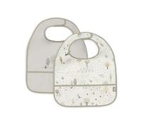 Bavoirs Imperméables Jollein - Tiny Park - Lot de 2 - Avec Fermeture Velcro - Bavoirs Bébé - Bavoirs Anti-Bave