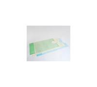 Bavoirs jetables avec col rond et poche - 3 plis 38 x 70 cm - 6 paquets de 100 bavoirs
