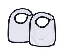 Bavoirs lot de 2 en coton - hello blanc TU