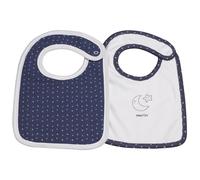 Bavoirs - Merlin - Lot de 2 - Coton - Bleu bleu TU