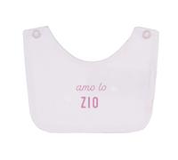 Bavoirs Nanan avec inscription rose « J'aime ma tante/mon oncle »