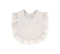 Bavoirs neutres - Bavoir en dentelle en gaze de coton pur, forte absorption d'eau, mignon, tendance, essuyez le visage du s, gardez l'hygiène, protection contre la salive, gris, Siehe Beschreibung
