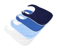 Bavoirs pour Adultes Âgés 4 Pièces en Polyester, Réutilisables | Repas, Nettoyage Facile à Essuyer, Usage Toute Saison, Lot de Quatre