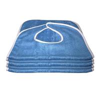 Bavoirs Pour Adultes En Tissu Éponge, Lot De 5 Bavoirs Pour Adultes, Bavoir Adulte Lavable Pour Femmes Et Hommes, Bavoirs Imperméables Pour Adultes Avec Boutons-pression Et Bavettes Garde-boue