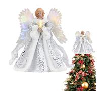 Bavokon Ange pour Sapin de Noël, Décoration Rustique en Forme d'ange pour Intérieur et Bureau, Haut de Sapin pour Le Nouvel an