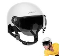 Bavokon - Casque De Moto avec Visière - Demi-Casque De Moto Rétro pour Hommes et Femmes, Protection en Cas de Chute, POUR TROTTINETTE, VTT, CRUISER