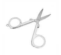 Bavokon Ciseaux d'artisanat pliants - Ciseaux de voyage portables en acier inoxydable | Petit Ciseau Portable, Ciseaux En Acier Inoxydable Avec Porte-clés Pointu Taille Moyenne Couture Ciseaux