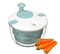 Bavokon Essoreuse À Salade Professionnelle - 1/2 Séchoir À Salade, Essoreuse À Salade avec Couvercle,5L Essoreuse À Salade Manuelle,Essoreuse À Salade pour Séchage des Fruits Et Légumes