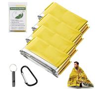 Bavooty Couverture de Survie Urgence Isothermique Anti-Chaleur 210x160 Lot4