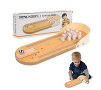 Bavooty Mini Bowling de Table,Bowling Enfants,Mini-Jeu,Jeux en Bois Adulte,Jeu de Bowling en Bois, Adultes & Enfants à Partir de 3 Ans