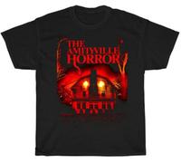 BAWCN The Amityville Horror Movie Poster T-Shirt Black Unisex Vinta Reprint Digital Black XXL
