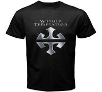 BAWCN Within Temptation Band Logo Men's Black T-Shirt M