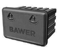 BAWER Boîte de Rangement Camion / Remorque 800x500x460 Noir Résistant à l'Eau Dure pour Camion