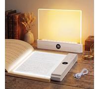 Bawetech Lampe de Lecture, 2026 Nouveaux Lampe Lecture, Liseuse Lampe de Lecture avec 3 Couleurs, Lampe de lecture LED Rechargeable à intensité Variable avec Minuterie, USB-C
