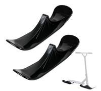 Bawiaueu 2pcs Patin A Neige pour Trottinette - Kit Conversion Trottinette Neige, Accessoires De Traîneau À Deux Roues, pour Sable, Chemins De Gravier Inégaux, Parc, Plage, Aventure en Plein Air