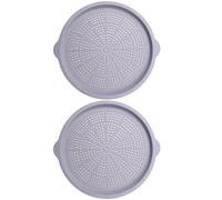 Bawiaueu à Pizza,2 Pièces De 40 Centimètres En Silicone Résistant Au Lave-Vaisselle - À Pizza Ronde Perforée,Pour La Maison La Cuisine Le Restaurant Le Pique-Nique Et La