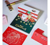 Bawiaueu Calendrier 3D 2026,Carnets Créatifs 3D du Père Noël,Bloc-Notes Papier Calendrier - Pour Maison, Chambre d', Dortoir, Appartement, Bureaux, École, Voyage, Fête, Vacances, Cadeau, Quotidien